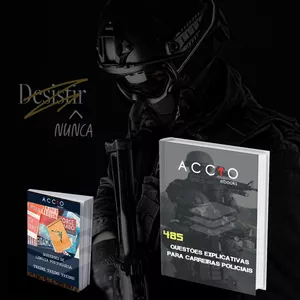 Imagem de capa para o Ebook 485 Questões Explicativas Para Carreiras Policiais + Brinde