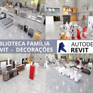 Imagem de capa para o Ebook BIBLIOTECA FAMÍLIA REVIT  -  DECORAÇÕES