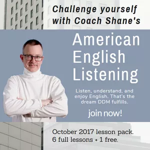 Cover image for Online course Coach Shane's American English Listening - October 2017