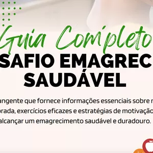 Imagem de capa para o Ebook Desafio Emagrecer Saudável