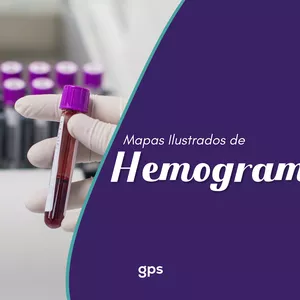 Imagem de capa para o Ebook PTBR Mapas Ilustrados de Hemograma
