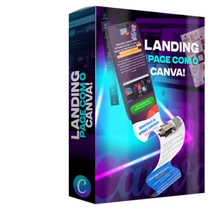 Imagem de capa para o Curso online Landing Page com o Canva