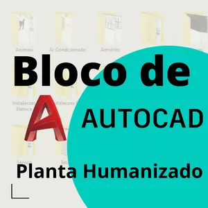 Imagem de capa para o Curso online Bloco de Autocad para planta Humanizado
