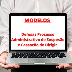 Imagem de capa para o Ebook Modelos de Defesas de Processos Administrativos de Suspensão e Cassação de CNH.