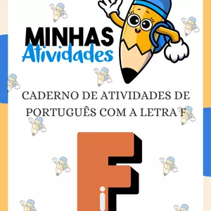 Imagem de capa para o Ebook Caderno com 11 Atividades de Português com a Letra F