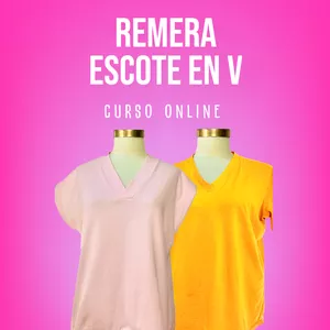 Imagen de portada para Curso online Crea tus camisetas / franelas con escote V