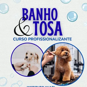 Imagem de Curso de Banho e Tosa Profissional criado por Instituto Kuabi na hotmart