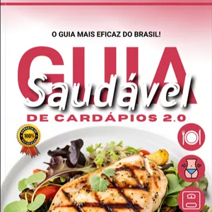 Imagem de capa para o Ebook Guia Saudável de Cardápios 2.0