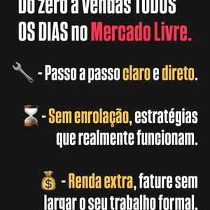 Imagem do curso Do zero a venda TODO DIA no Mercado Livre