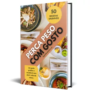 Imagem de capa para o Ebook Perca Peso com Gosto: 50 Receitas que Vão Te Surpreender