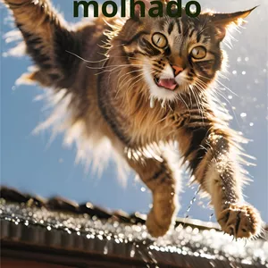 Imagem de capa para o Ebook O gato molhado