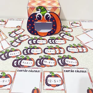 Imagem de capa para o Ebook ABÓBORA lúdica das 4 operações matemáticas