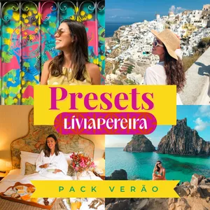 Imagem de capa para o Curso online Pack Verão - Presets da Lívia Pereira