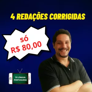 Imagem de capa para o Curso online Correção de redação  ( pacote 4 redações ) 
