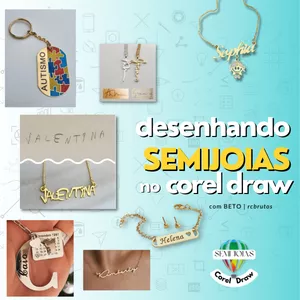 Imagem de capa para o Curso online Desenhando Semijoias Personalizadas no Corel Draw
