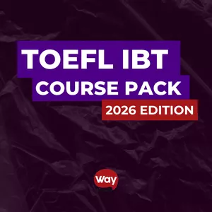 Imagem de capa para o Curso online NOVO TOEFL - CURSO PACK 
