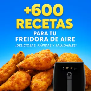 Imagen de portada para Curso online 600 Recetas Rápidas para Freidora de Aire