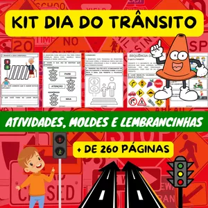 Imagem de capa para o Ebook KIT DIA DO TRÂNSITO: Atividades, Lembrancinhas e Moldes