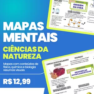 Imagem de capa para o Ebook MAPAS MENTAIS - CIÊNCIAS DA NATUREZA