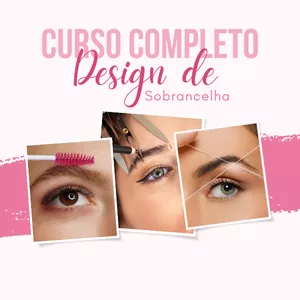 Imagem de capa para o Curso online Curso de Design de Sobrancelha Oficial