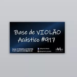 Imagem principal do produto BASE TOP ACÚSTICO VIOLÃO #917 COM BPM: 96  @Engenharia da Música ​