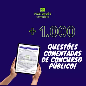 Imagem de capa para o Curso online +1000 Questões Comentadas de Português para Concurso