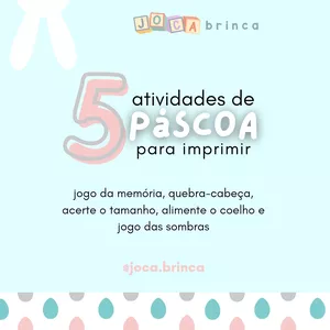 Imagem de capa para o Ebook 5 ATIVIDADES DE PÁSCOA PARA IMPRIMIR
