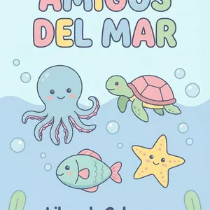 Imagen de portada para Ebook Libro de colorear de los animales marinos para niños pequeños