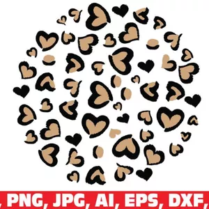 Imagem de capa para o Curso online  leopard heart print svg, leopard svg, cheetah svg, leopard png, heart leopard svg, heart Leopard Print Svg, leopard print, cheetah print svg