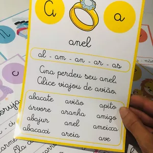 Imagem de capa para o Ebook FICHAS DE LEITURA - LETRA CURSIVA