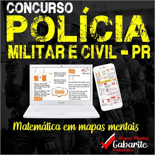 Gabarite no concurso PM PR e PC PR- Matemática