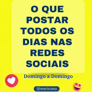 Imagem de capa para o Ebook O que postar todos os dias nas redes sociais - Mari Somma