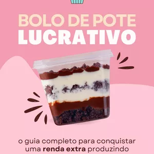 Imagem de capa para o Ebook Bolo de Pote Lucrativo