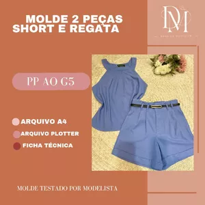 Imagem de capa para o Ebook MOLDE 2 PEÇAS SHORT E REGATA