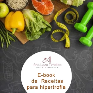 Imagem de capa para o Ebook Ebook de Receitas para ganho de massa muscular(hipertrofia) 