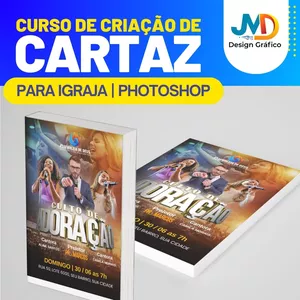 Imagem de capa para o Curso online Curso de Ciração de Cartaz para Igreja no Photoshop