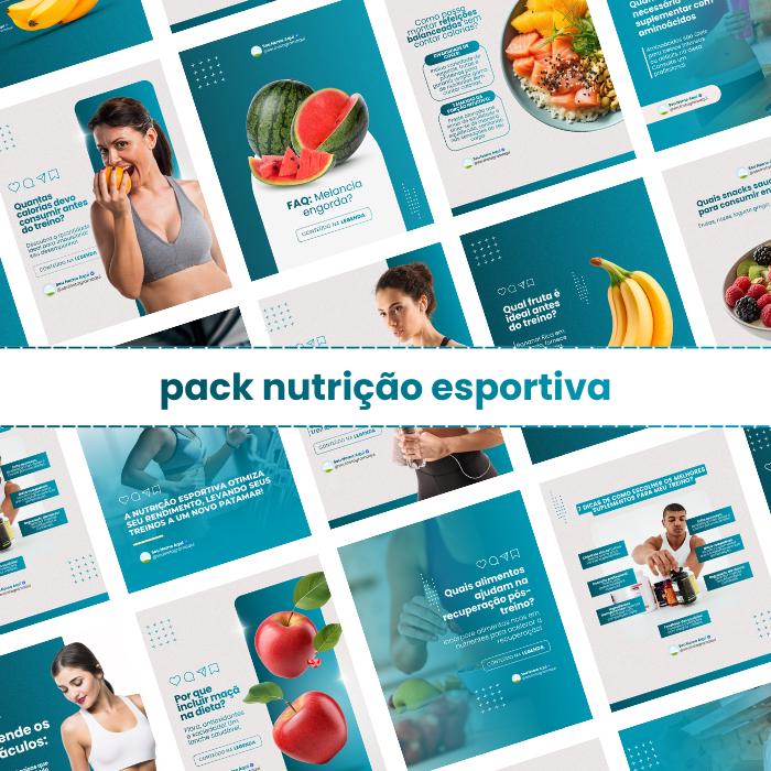 PACK CANVA NUTRIÇÃO ESPORTIVA