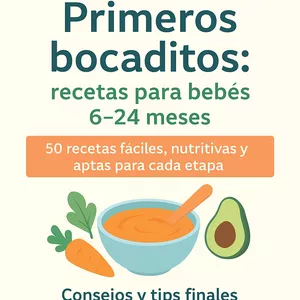 Imagen de portada para Ebook 🍎 5. “Bebé Gourmet: 50 recetas caseras para una alimentación sana y feliz”