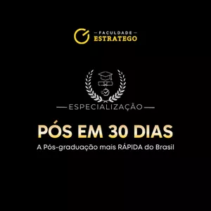 Imagem de capa para o Curso online Pós 30 Dias - Faculdade Estratego