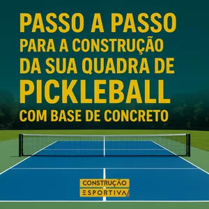 Imagem de capa para o Ebook Passo a passo para a construção da sua quadra de Pickleball