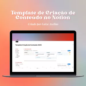 Imagem de capa para o Curso online Template Profissional de Criação de Conteúdo no Notion 2025