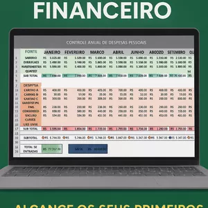Imagem de capa para o Curso online PLANILHA DE ORGANIZAÇÃO FINANCEIRA AUTOMATIZADA 