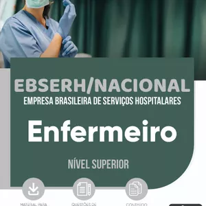 Imagem de capa para o Ebook Apostila EBSERH/NACIONAL 2024 - Enfermeiro