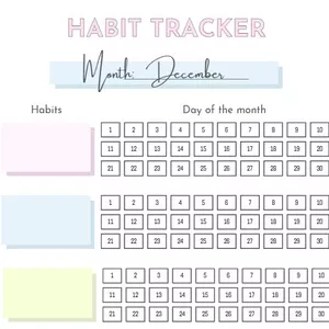 Cover image for Ebook 2026 Habit Tracker – 12 Monthly Pages (Printable PDF)