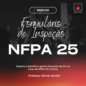 Imagem de capa para o Ebook Formulário de Inspeção de Bombas de Incêndio - NFPA 25