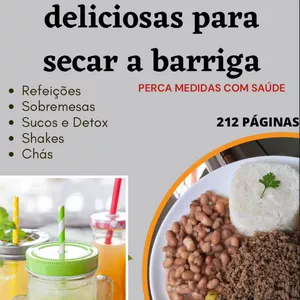 Imagem de capa para o Ebook 102 Receitas Deliciosas para Secar a Barriga 