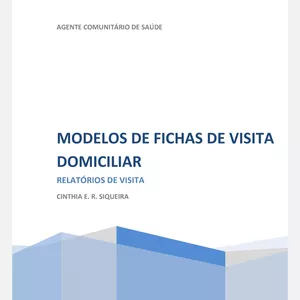 Imagem de capa para o Ebook MODELOS DE FICHAS DE VISITAS DOMICILIARES