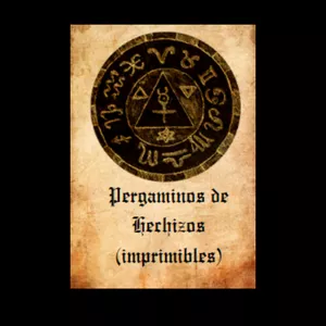 Imagen de portada para Ebook Pergaminos de Hechizos (imprimibles) + Bonos