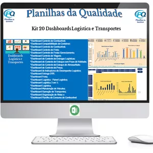Imagem de capa para o Curso online kit 20 Dashboards de Logística e Transportes