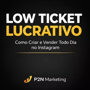 Imagem de capa para o Ebook Low Ticket Lucrativo – Como Criar e Vender Todo Dia no Instagram
